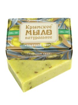 Крымское мыло натуральное на оливковом масле «Травяной сбор»